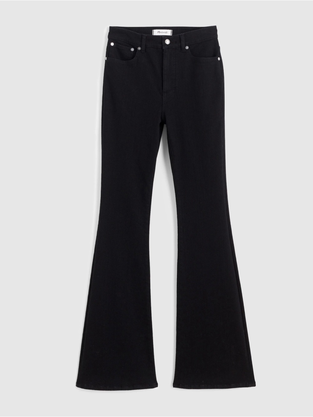 Madewell The Stretch Flare Jean Black Rinse Wash Size 27 NEW w/ Tag